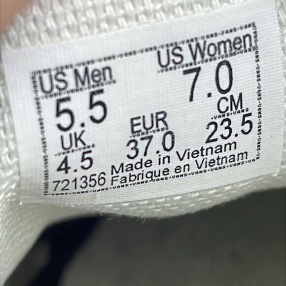 Vans Authentic Lightning Blue Black Canvas Women’s Sz 7 Low Top Lace Up Sneakers - Picture 6 of 10